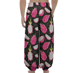 Dragon Fruit Pattern Print Lantern Pants