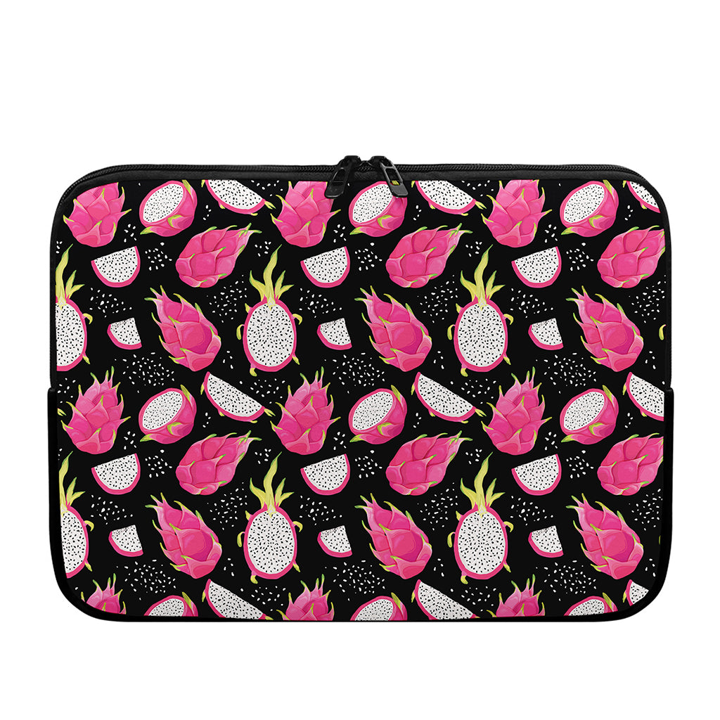 Dragon Fruit Pattern Print Laptop Sleeve