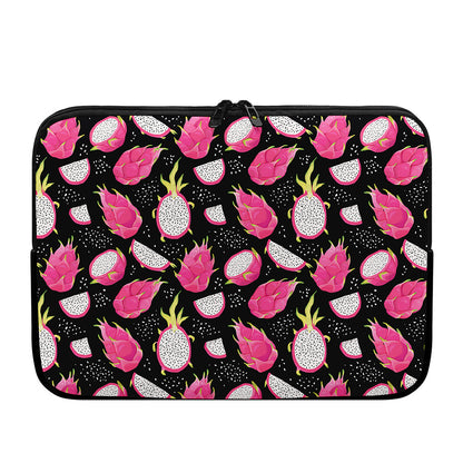 Dragon Fruit Pattern Print Laptop Sleeve