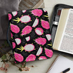 Dragon Fruit Pattern Print Leather Bible Cover