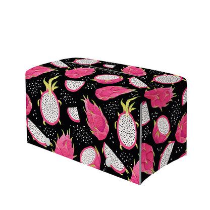Dragon Fruit Pattern Print Leather Tissue Box Cover