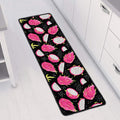 Dragon Fruit Pattern Print Long Kitchen Mat