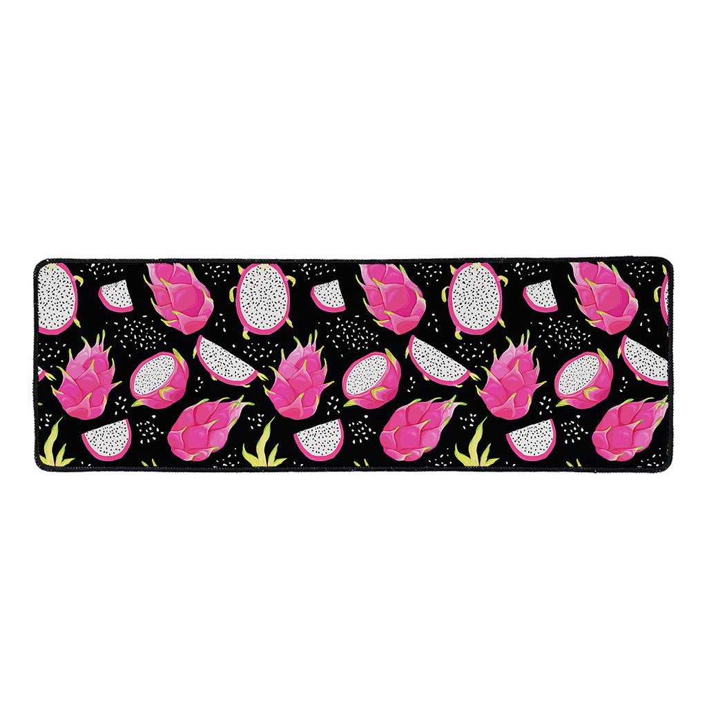 Dragon Fruit Pattern Print Long Kitchen Mat