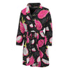 Dragon Fruit Pattern Print Men's Bathrobe