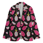 Dragon Fruit Pattern Print Men's Blazer