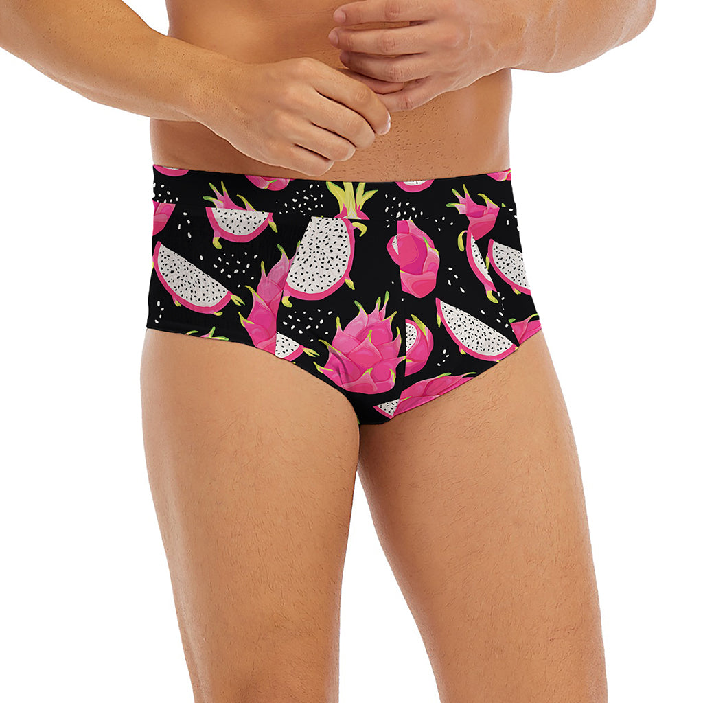 Dragon Fruit Pattern Print Men's Briefs