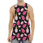 Dragon Fruit Pattern Print Men's Muscle Tank Top