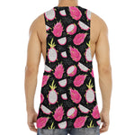 Dragon Fruit Pattern Print Men's Muscle Tank Top