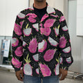 Dragon Fruit Pattern Print Men's Shirt Jacket