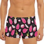 Dragon Fruit Pattern Print Men's Short Boxer Briefs