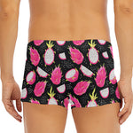 Dragon Fruit Pattern Print Men's Short Boxer Briefs