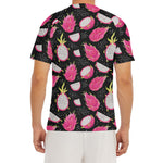 Dragon Fruit Pattern Print Men's Short Sleeve Rash Guard