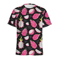 Dragon Fruit Pattern Print Men's Athletic T-Shirt