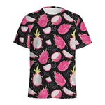 Dragon Fruit Pattern Print Men's Sports T-Shirt