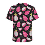 Dragon Fruit Pattern Print Men's Sports T-Shirt