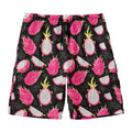 Dragon Fruit Pattern Print Men's Swim Trunks