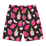 Dragon Fruit Pattern Print Men's Swim Trunks