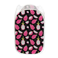 Dragon Fruit Pattern Print Mesh Laundry Hamper