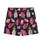 Dragon Fruit Pattern Print Mesh Shorts