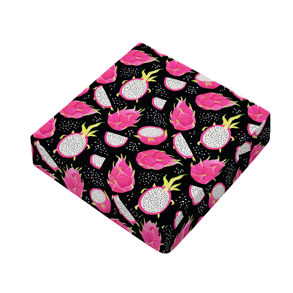 Dragon Fruit Pattern Print Outdoor Seat Cushion Cover