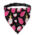 Dragon Fruit Pattern Print Over The Collar Dog Bandana