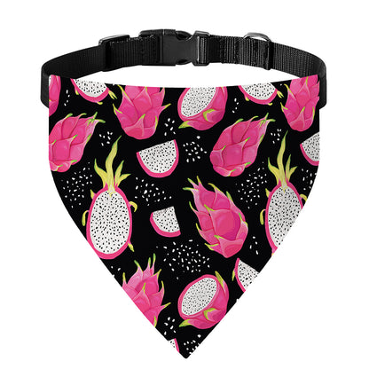 Dragon Fruit Pattern Print Over The Collar Dog Bandana
