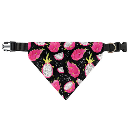 Dragon Fruit Pattern Print Over The Collar Dog Bandana