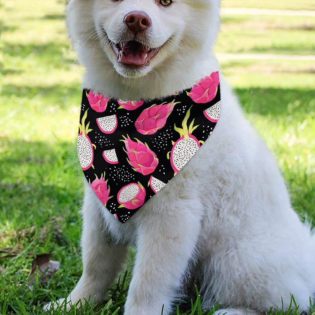 Dragon Fruit Pattern Print Over The Collar Dog Bandana
