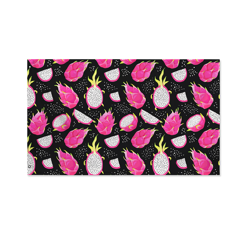 Dragon Fruit Pattern Print Polyester Flag