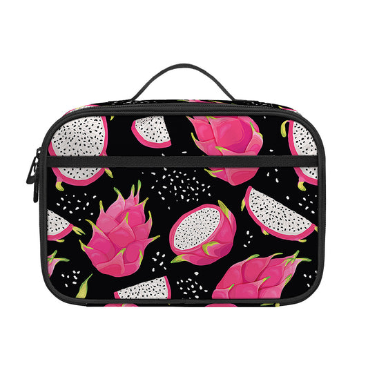 Dragon Fruit Pattern Print Portable Lunch Bag