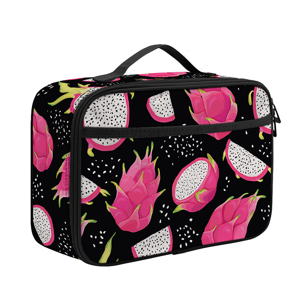 Dragon Fruit Pattern Print Portable Lunch Bag