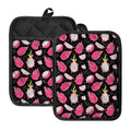 Dragon Fruit Pattern Print Pot Holders With Pocket