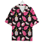 Dragon Fruit Pattern Print Rayon Hawaiian Shirt