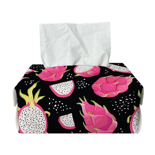 Dragon Fruit Pattern Print Rectangle Tissue Box Cover