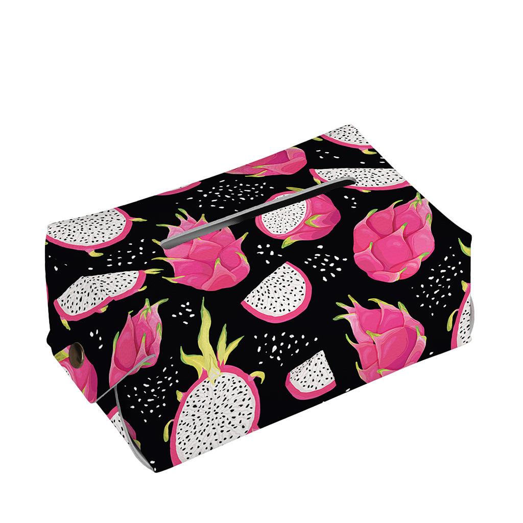 Dragon Fruit Pattern Print Rectangle Tissue Box Cover