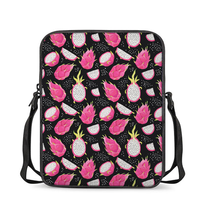 Dragon Fruit Pattern Print Rectangular Crossbody Bag