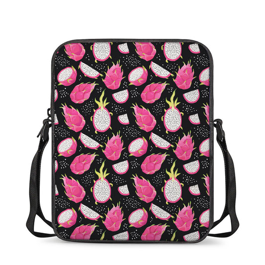 Dragon Fruit Pattern Print Rectangular Crossbody Bag
