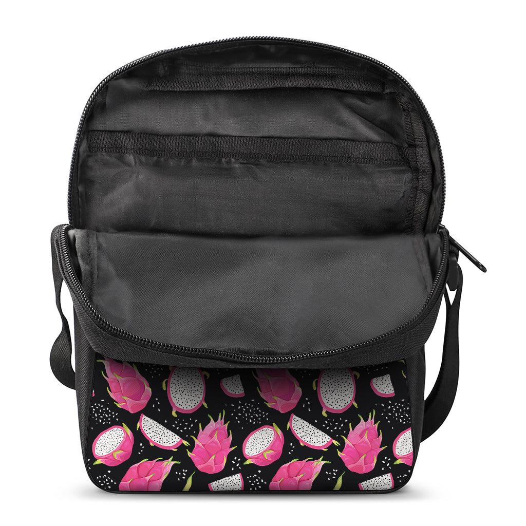 Dragon Fruit Pattern Print Rectangular Crossbody Bag