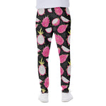 Dragon Fruit Pattern Print Scuba Joggers