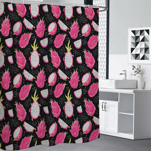 Dragon Fruit Pattern Print Shower Curtain