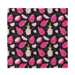 Dragon Fruit Pattern Print Silk Bandana