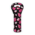 Dragon Fruit Pattern Print Single Neoprene Wine Tote