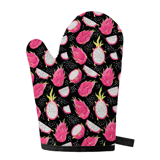 Dragon Fruit Pattern Print Single Oven Mitt