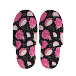 Dragon Fruit Pattern Print Slippers