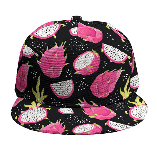 Dragon Fruit Pattern Print Snapback Cap