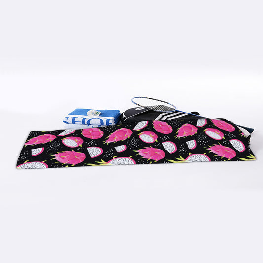 Dragon Fruit Pattern Print Sports Towel