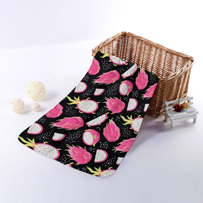 Dragon Fruit Pattern Print Towel