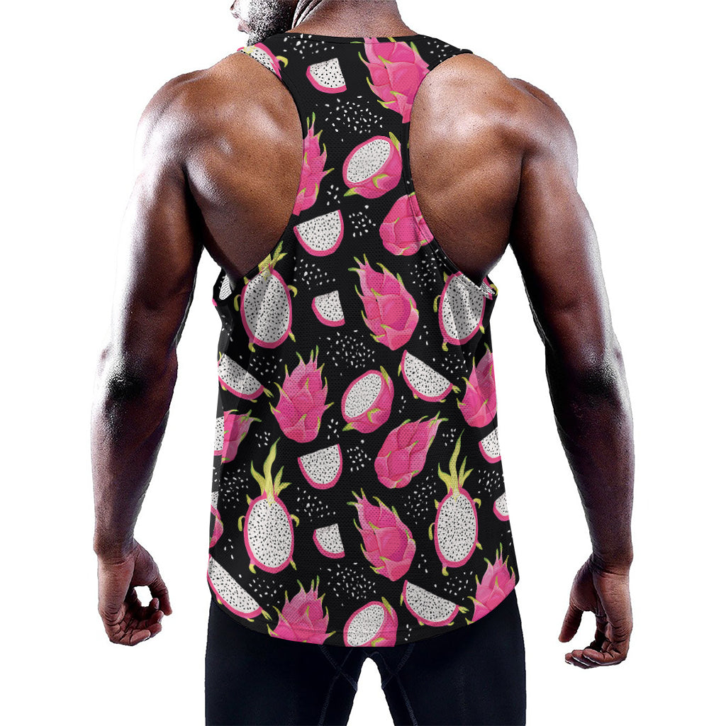 Dragon Fruit Pattern Print Training Tank Top