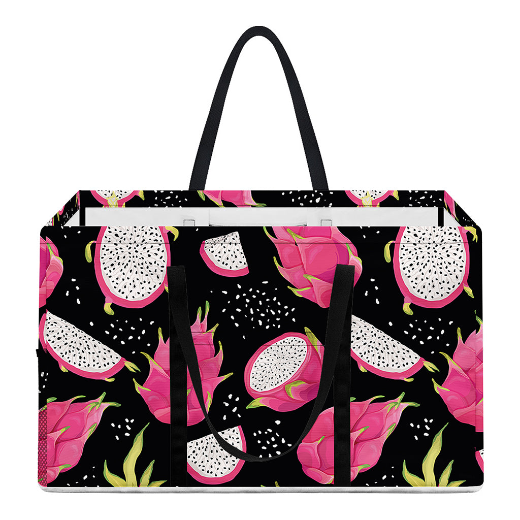 Dragon Fruit Pattern Print Utility Tote Bag
