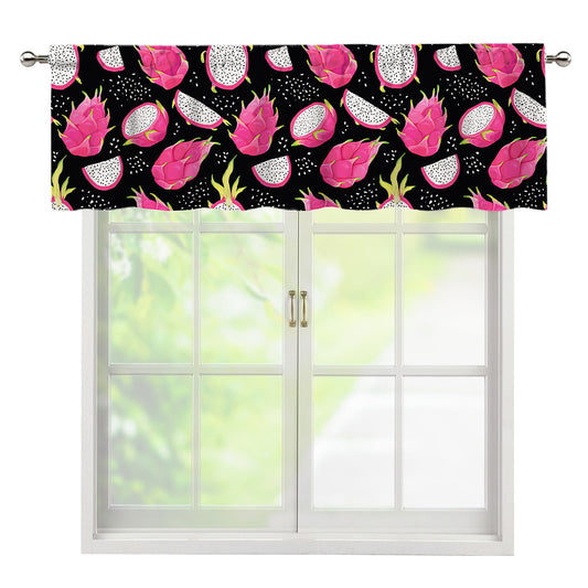 Dragon Fruit Pattern Print Window Valance